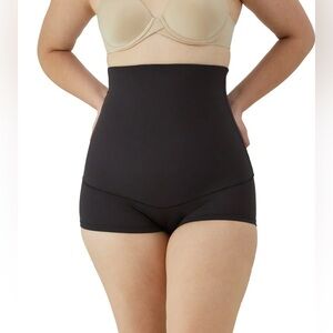 Maidenform shapewear shorts small black tummy control high waist trending in nyc